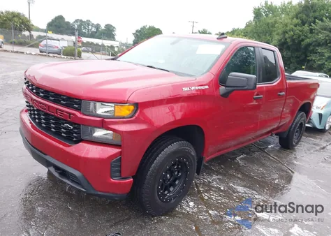 2020 Chevrolet Silverado 1500 2Wd Double Cab Standard Bed Custom из США, поврежденный, VIN 1GCRWBEH7LZ317273